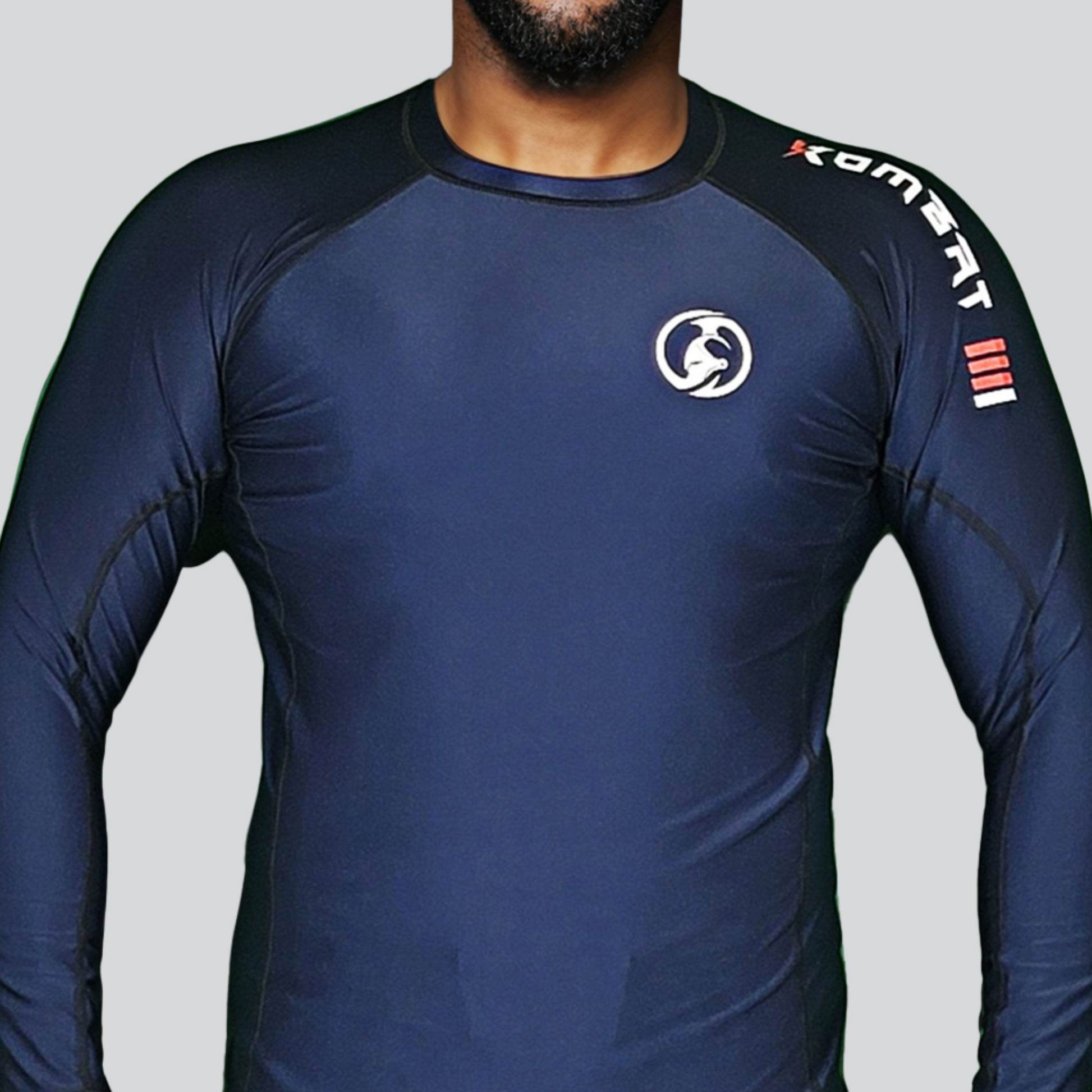 KOMBAT F/S PRO RASH GUARD BLUE