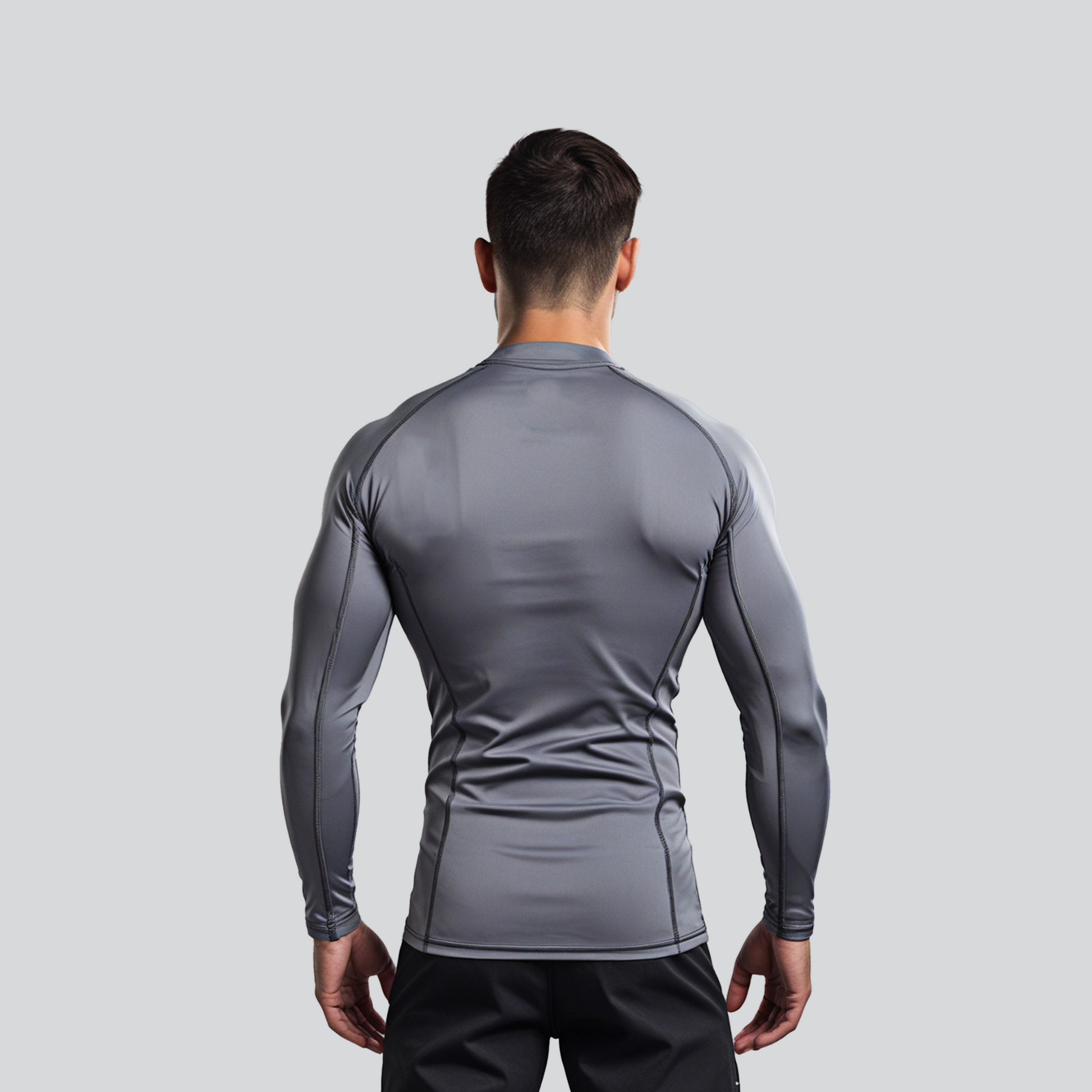 KOMBAT F/S PRO RASH GUARD GRAY