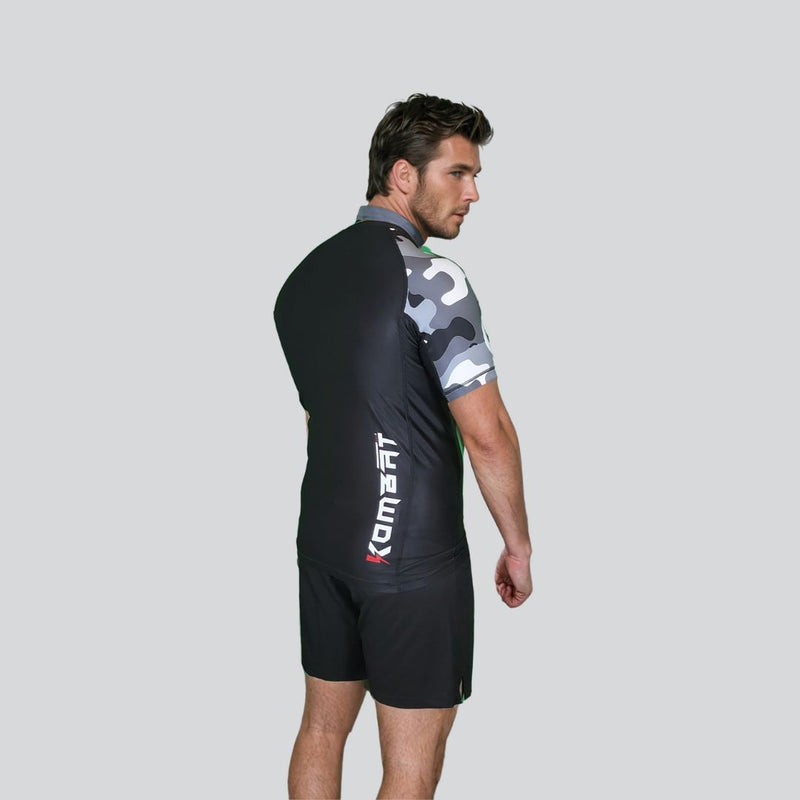 KOMBAT H/S CAMOUFLAGE RASH GUARD KC SNOW White

