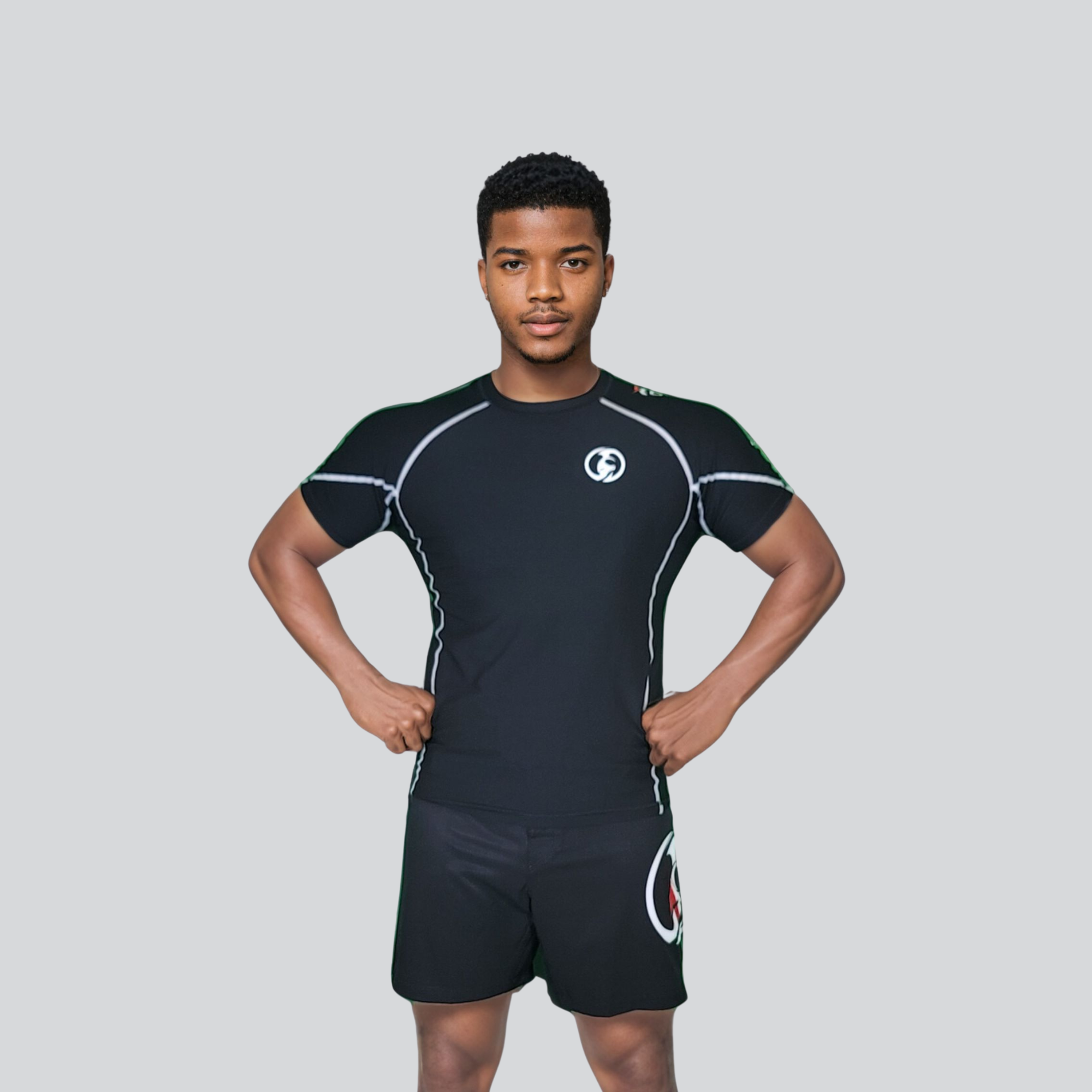 KOMBAT H/S PRO RASH GUARD BLACK