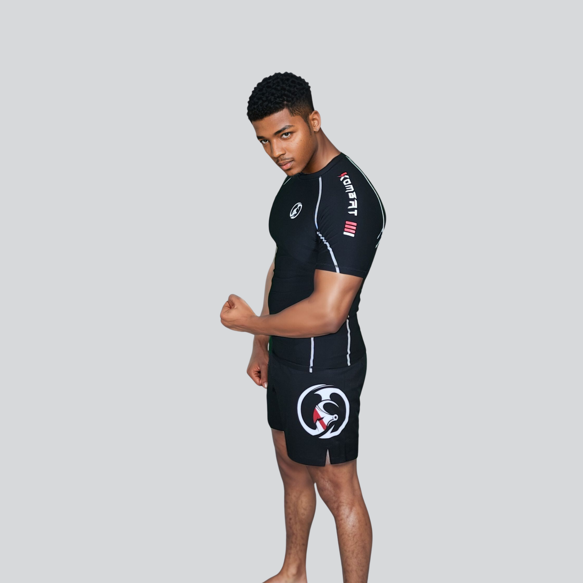 KOMBAT H/S PRO RASH GUARD BLACK