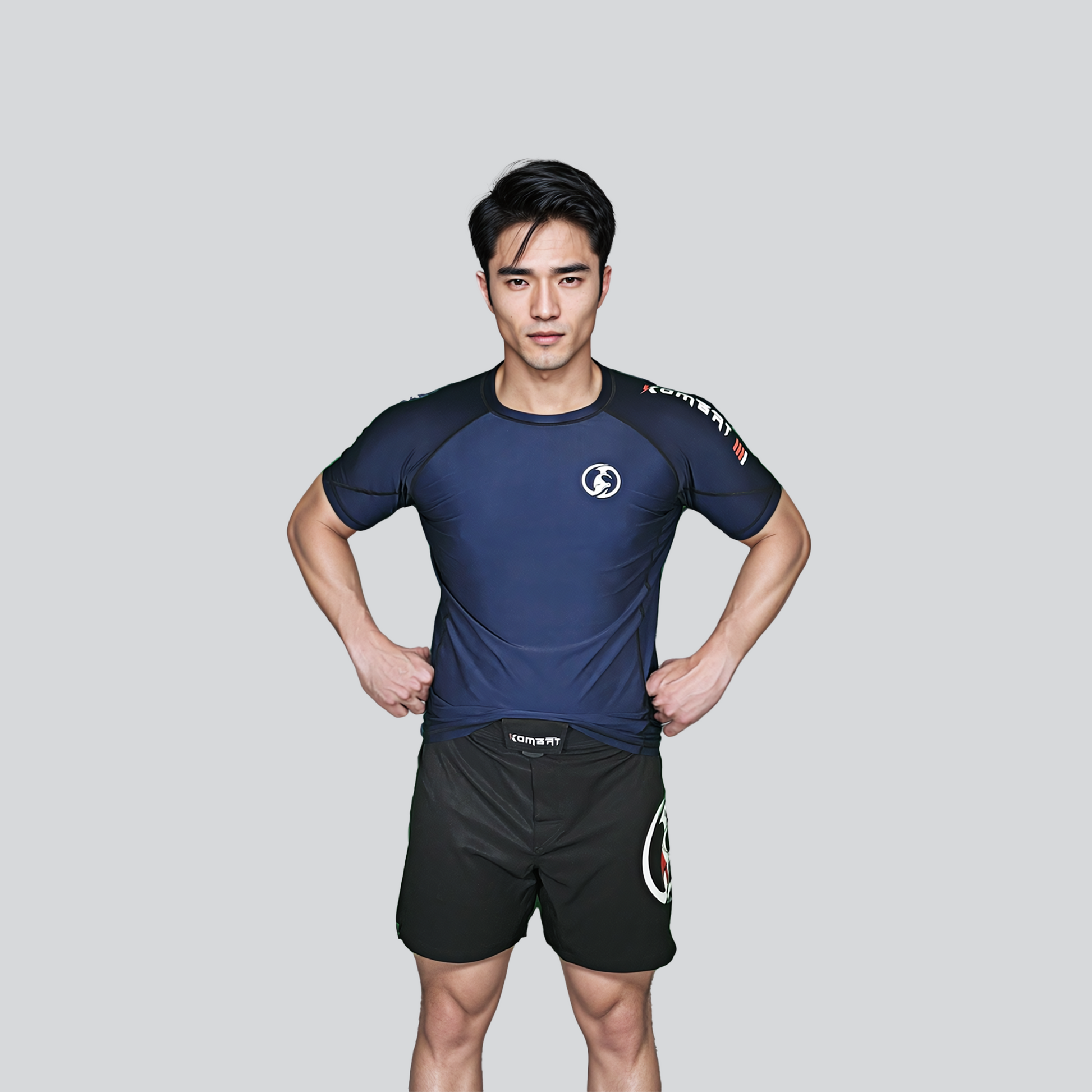 KOMBAT H/S PRO RASH GUARD BLUE