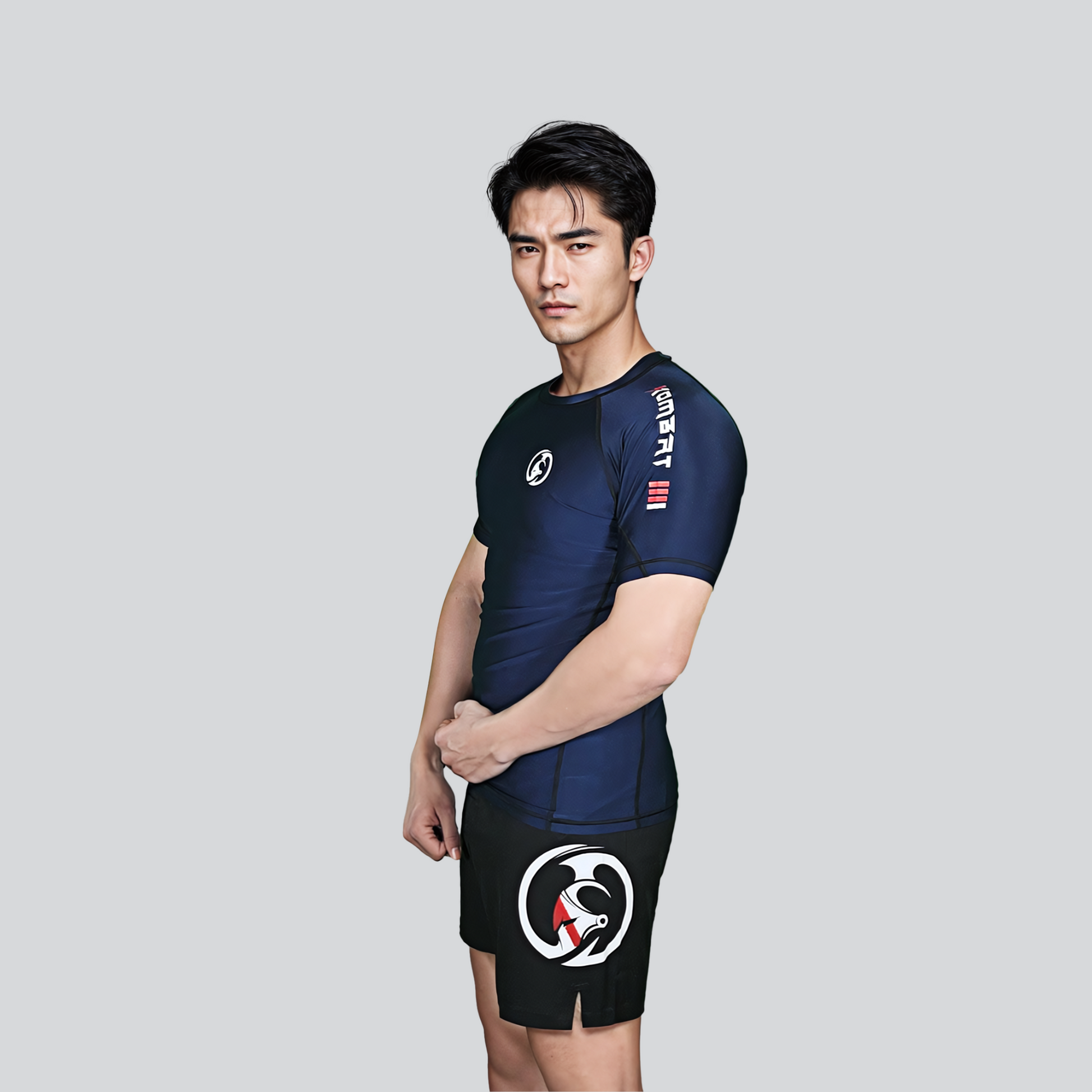 KOMBAT H/S PRO RASH GUARD BLUE