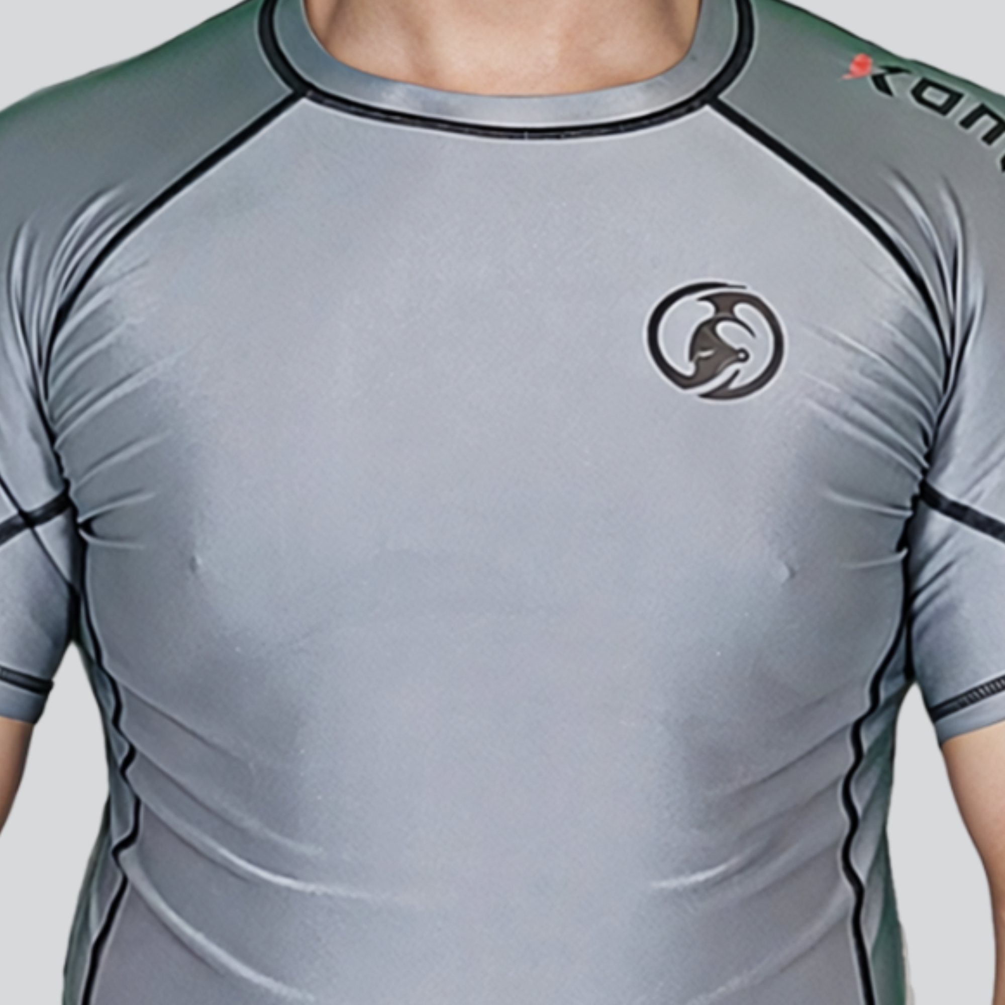 KOMBAT H/S PRO RASH GUARD GRAY