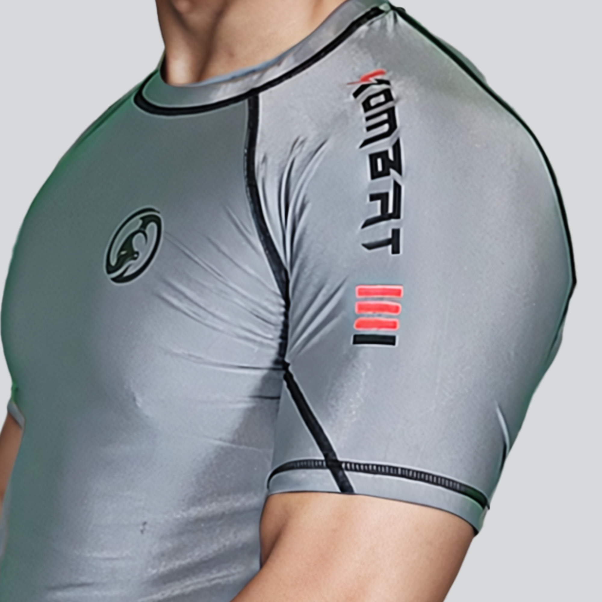 KOMBAT H/S PRO RASH GUARD GRAY