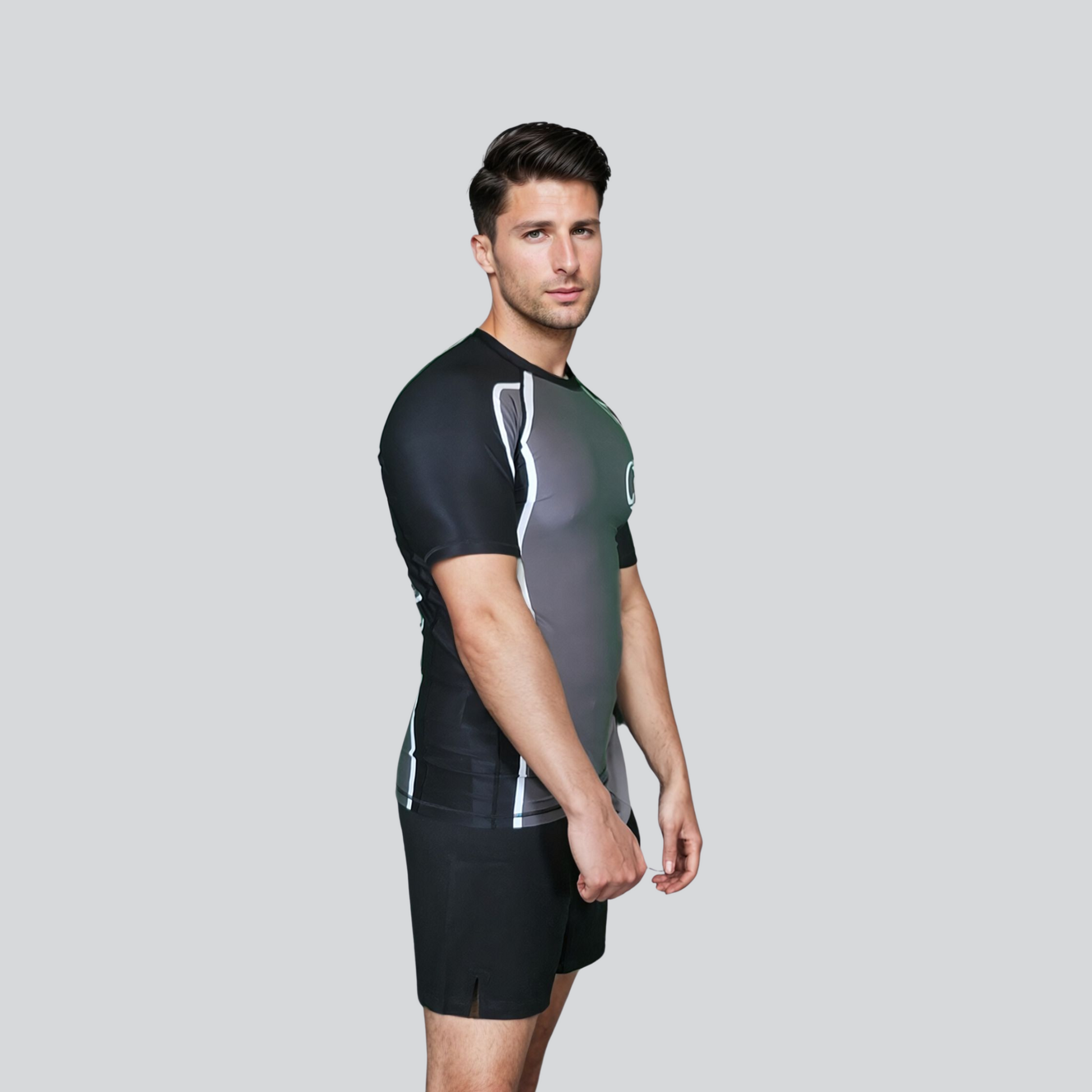 KOMBAT H/S RASH GUARD HOT GRAY