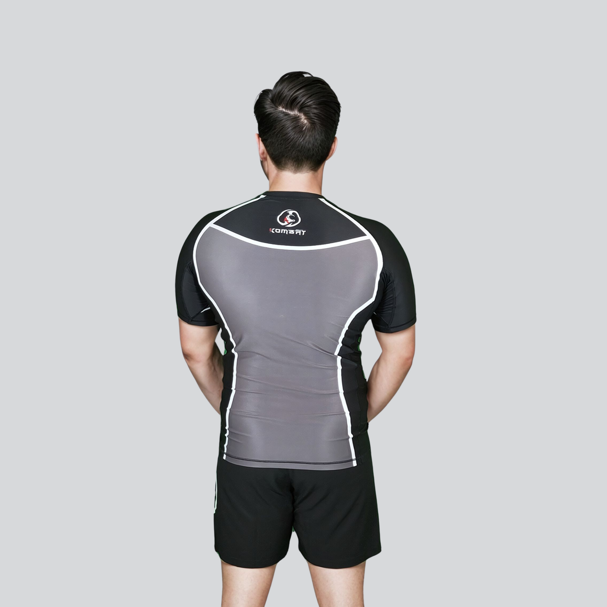 KOMBAT H/S RASH GUARD HOT GRAY