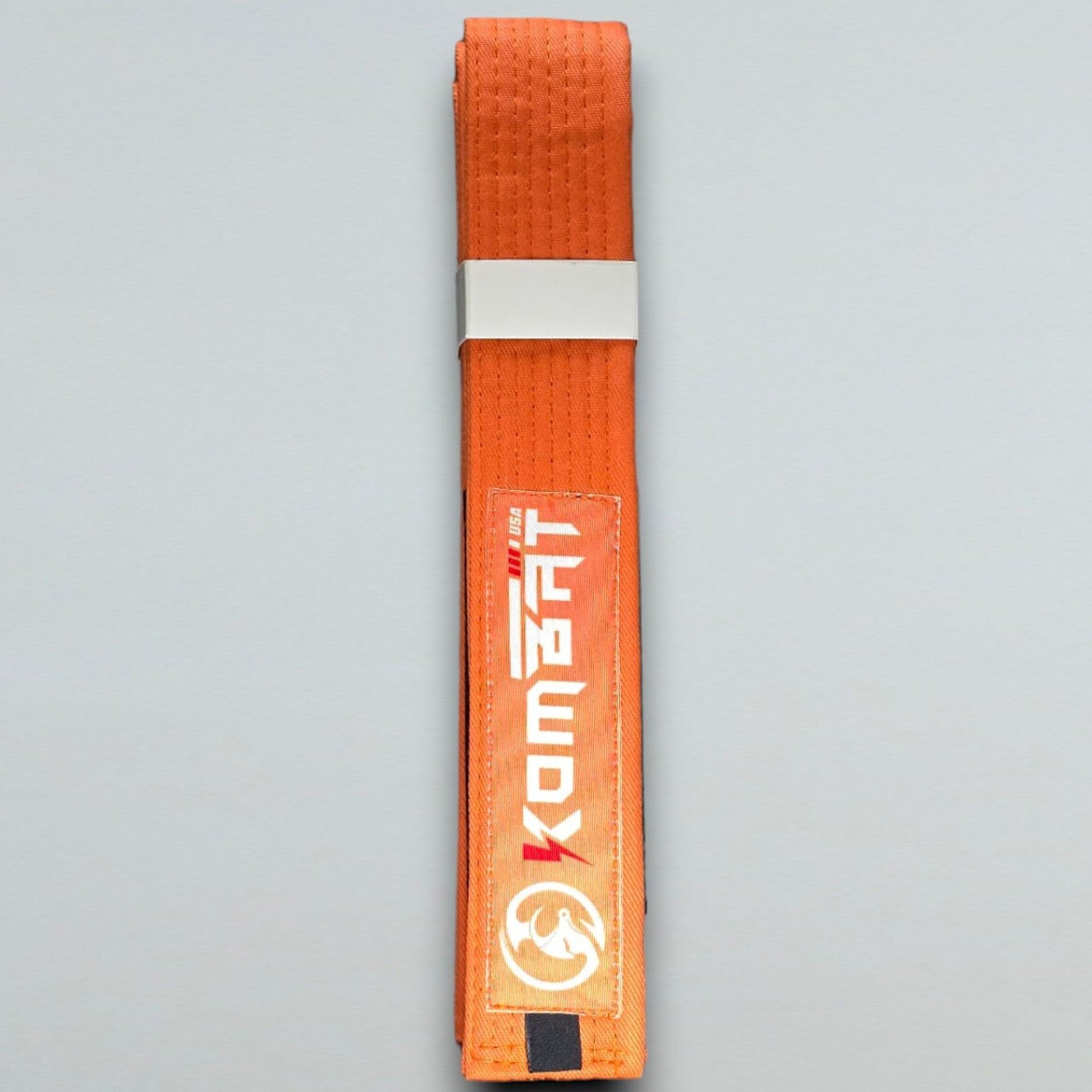 KOMBAT KIDS PREMIUM BJJ RANKED BELTS orange  & white stripe