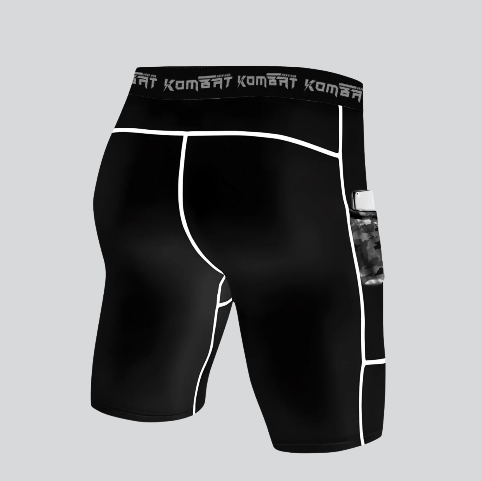 KOMBAT MAN PRO COMPRESSION SHORT BLACK
