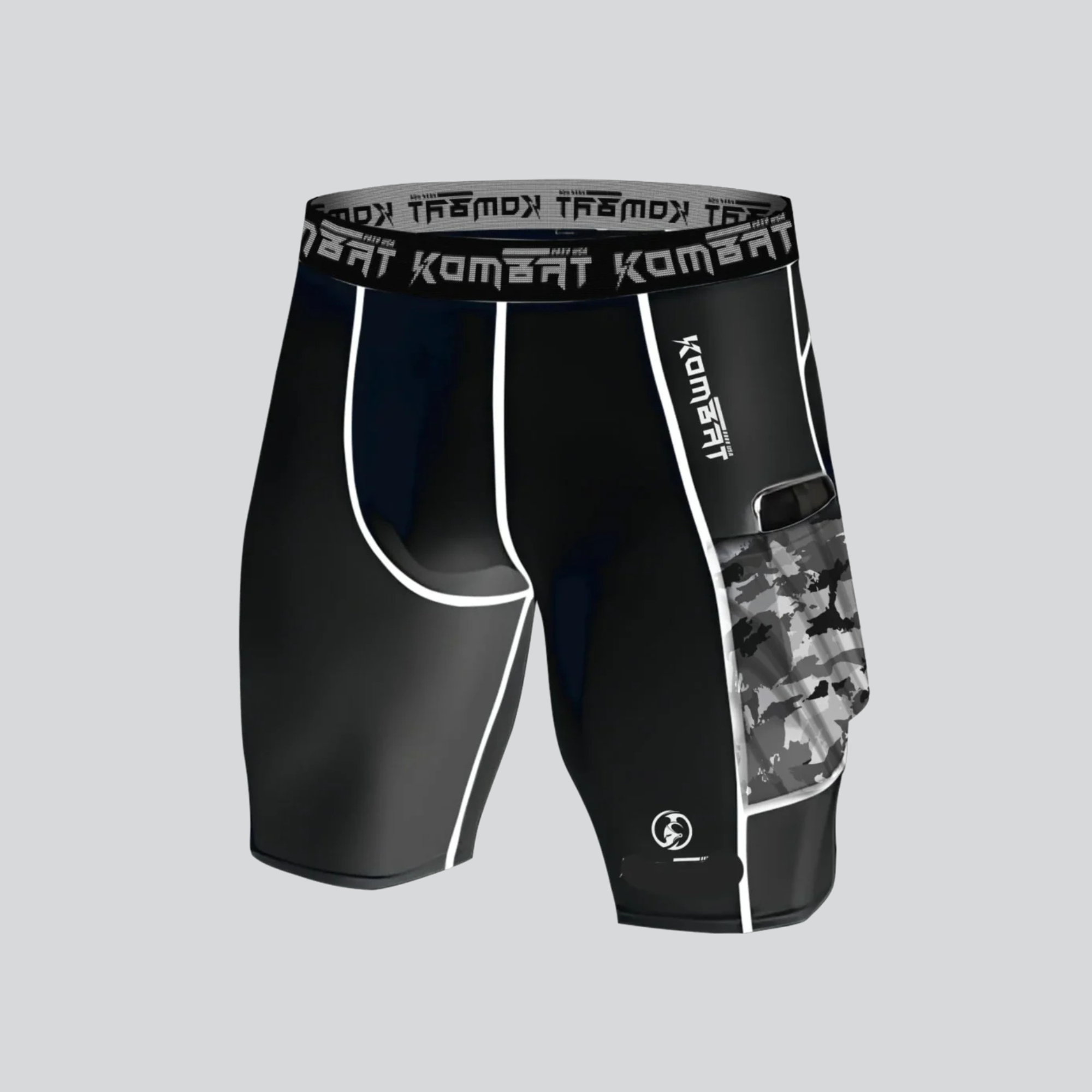 KOMBAT MAN PRO COMPRESSION SHORT BLACK
