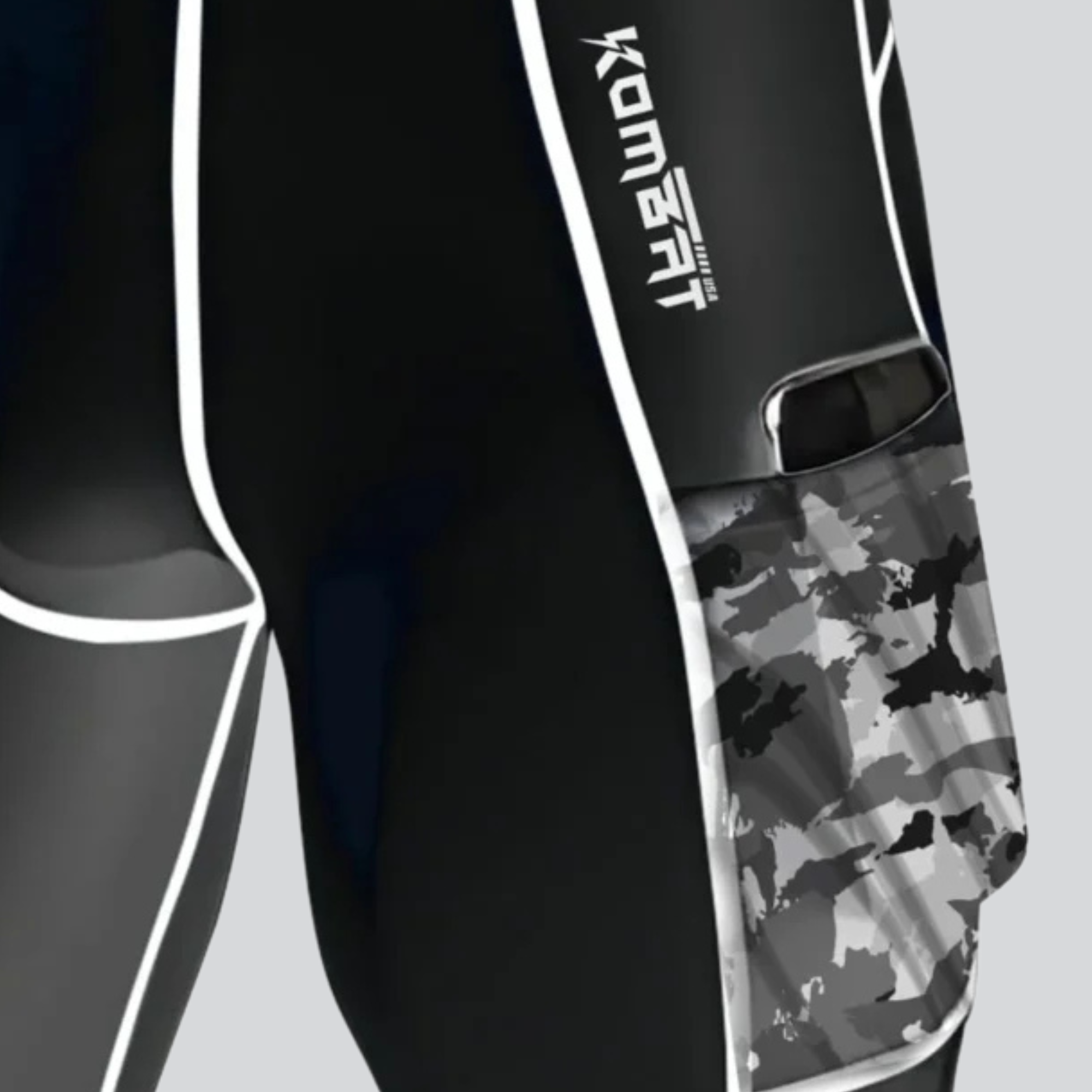 KOMBAT MAN PRO COMPRESSION SHORT BLACK
