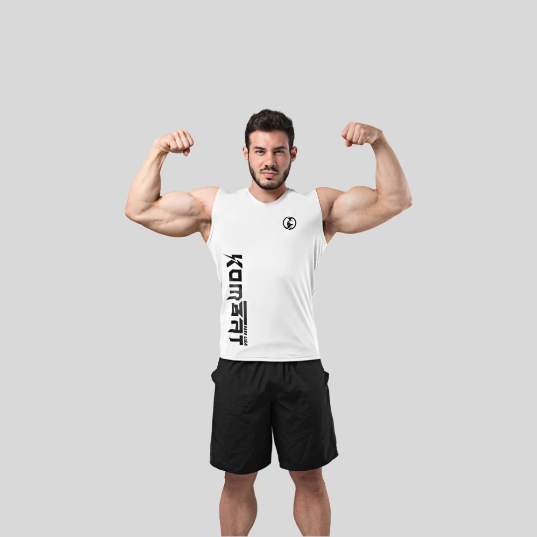 KOMBAT MEN TANK TOP WHITE

