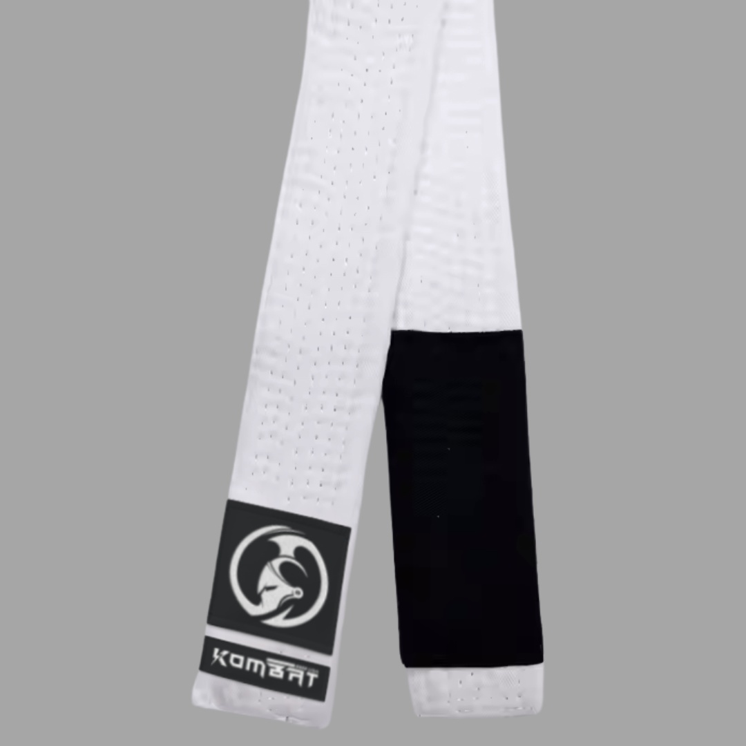 KOMBAT PREMIUM KIDS BJJ SOLID RANKED BELTS white