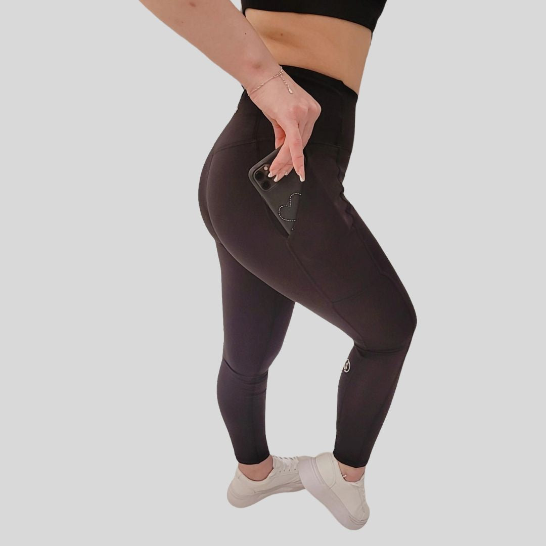 KOMBAT SMARTLOOK BLACK LEGGINGS FOR WOMEN
