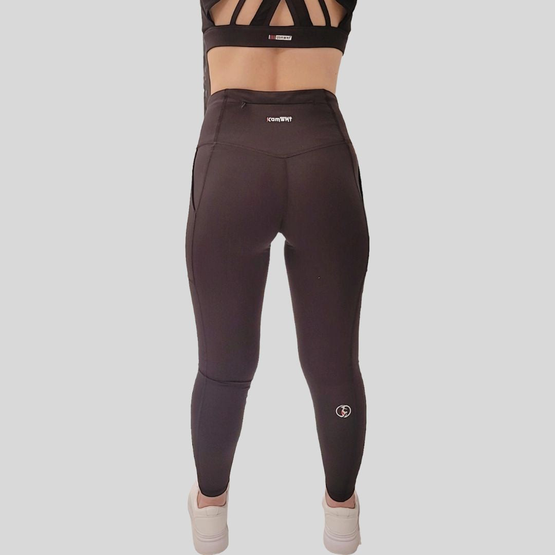 KOMBAT SMARTLOOK BLACK LEGGINGS FOR WOMEN
