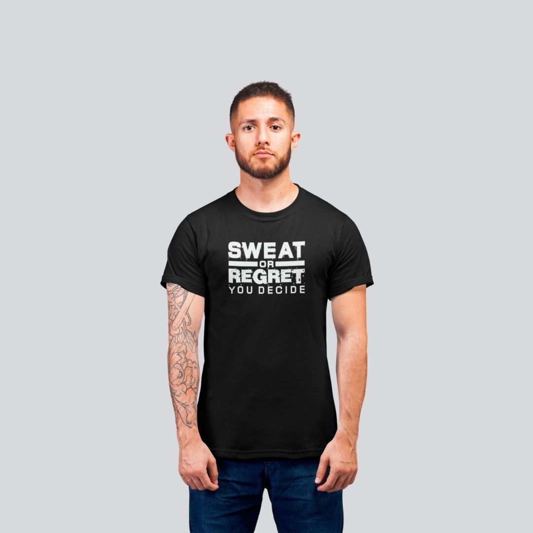 KOMBAT SWEAT OR REGRET T-SHIRT

