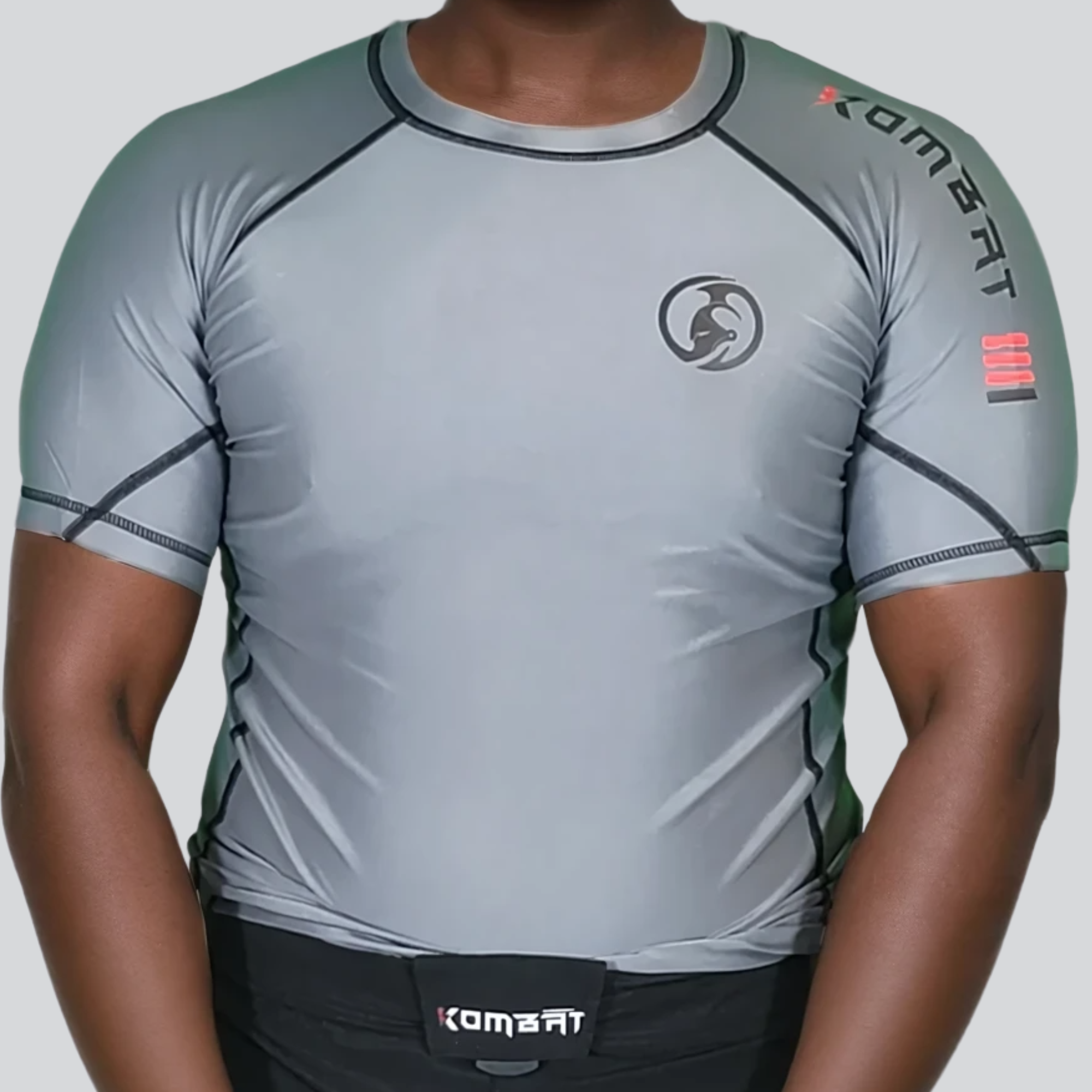 KOMBAT WOMAN H/S PRO RASH GUARD GRAY