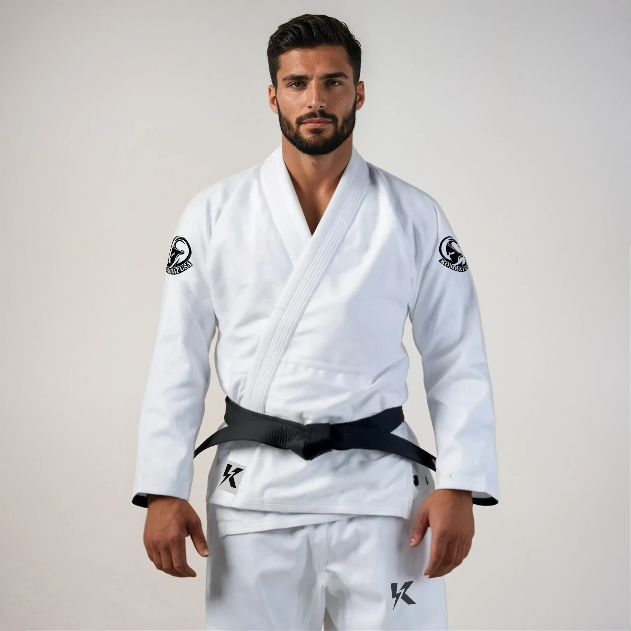 KOMBAT CLASSIC LIGHTNING WHITE GI V.1