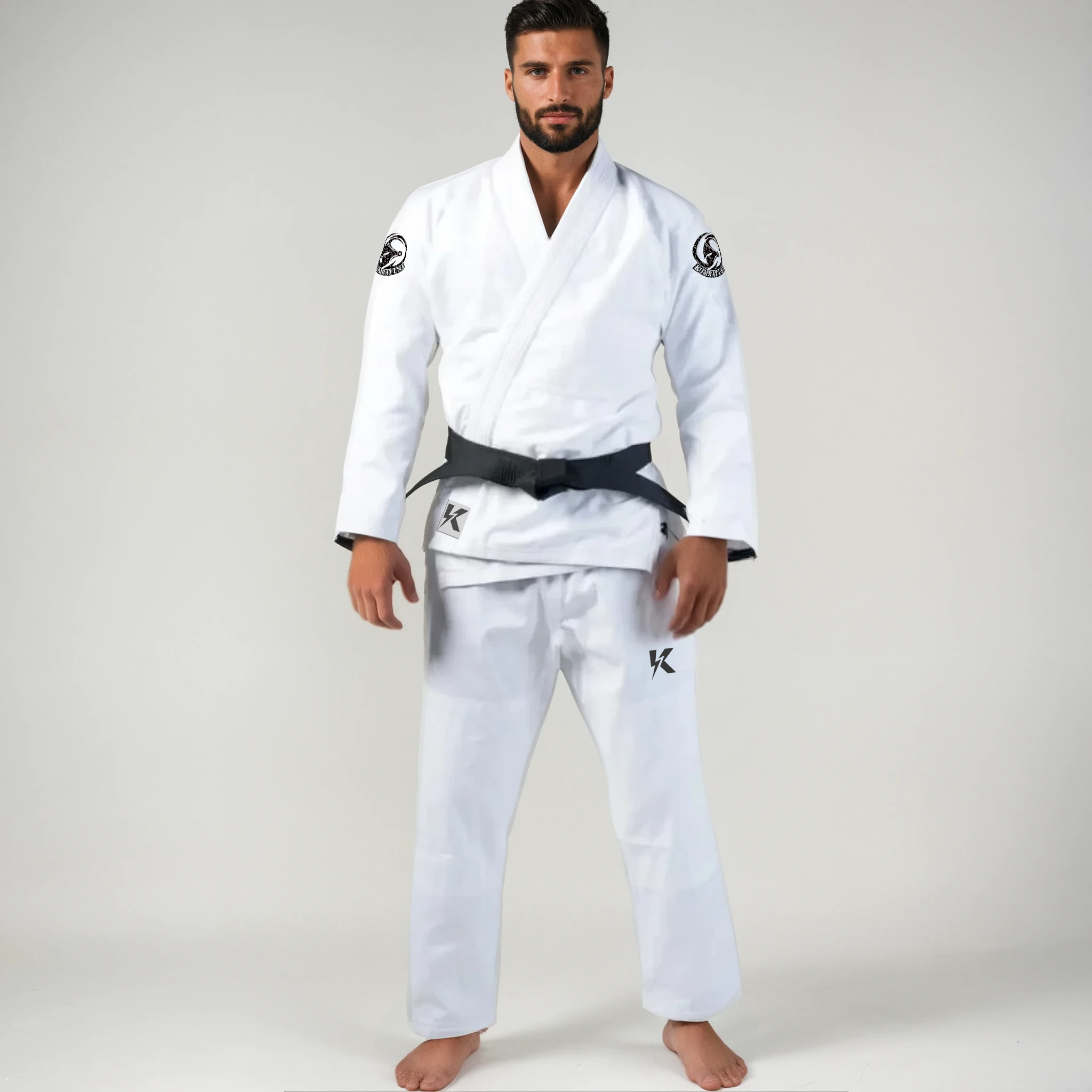 KOMBAT CLASSIC LIGHTNING WHITE GI V.1