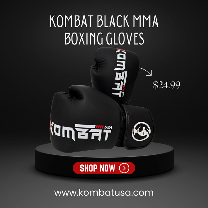 Kombat black MMA Boxing gloves