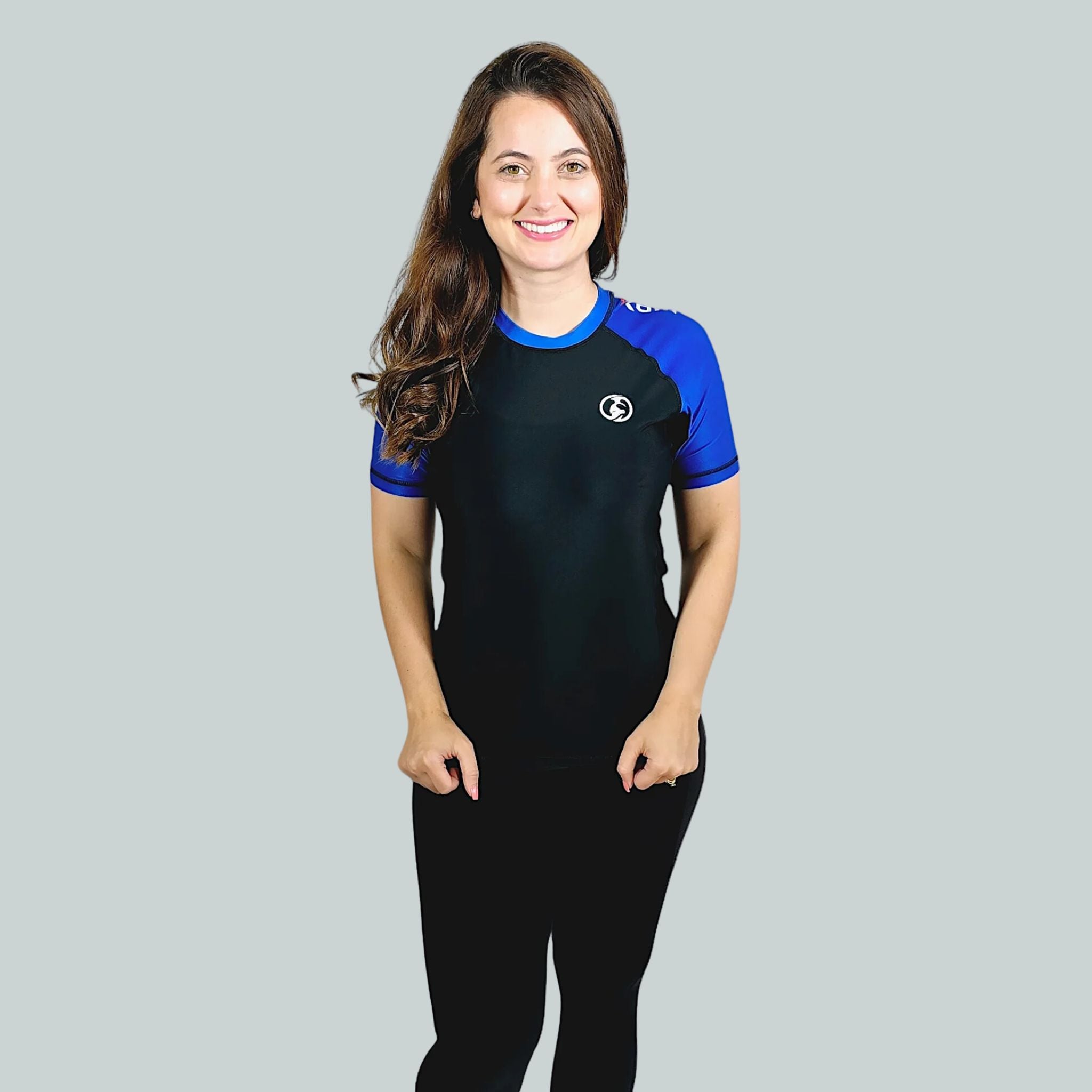 WOMAN HALF SLEEVE RANKED PRO RASH GUARD