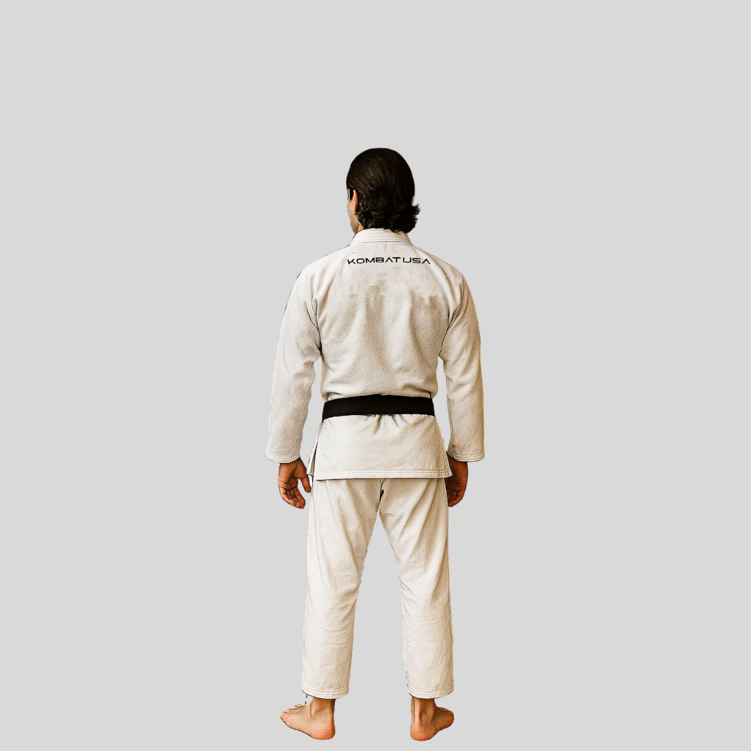 Premium white lightweight BJJ GI (V-1) for men – ideal for grappling