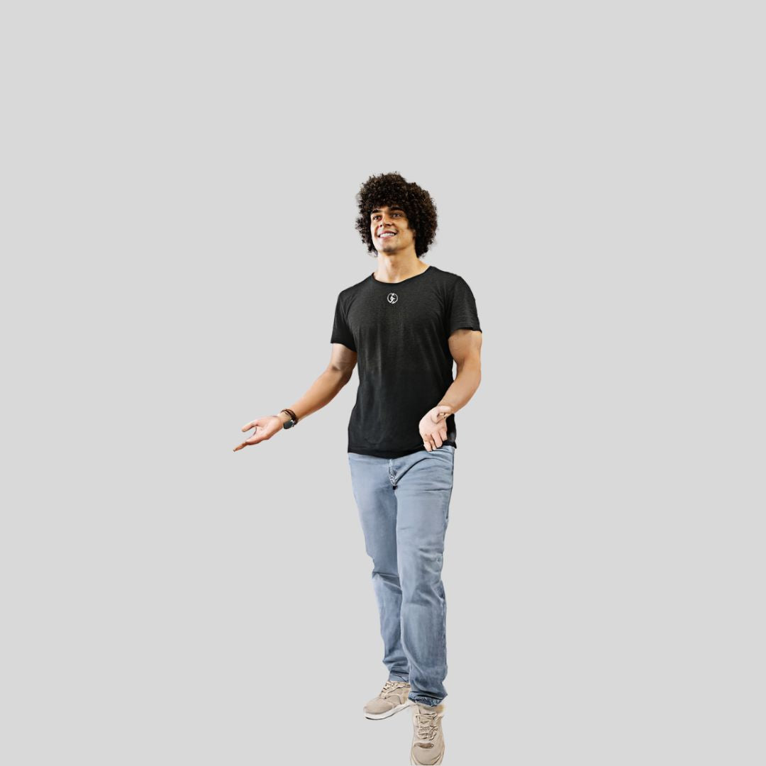 ROUND NECK T-SHIRT BLACK

