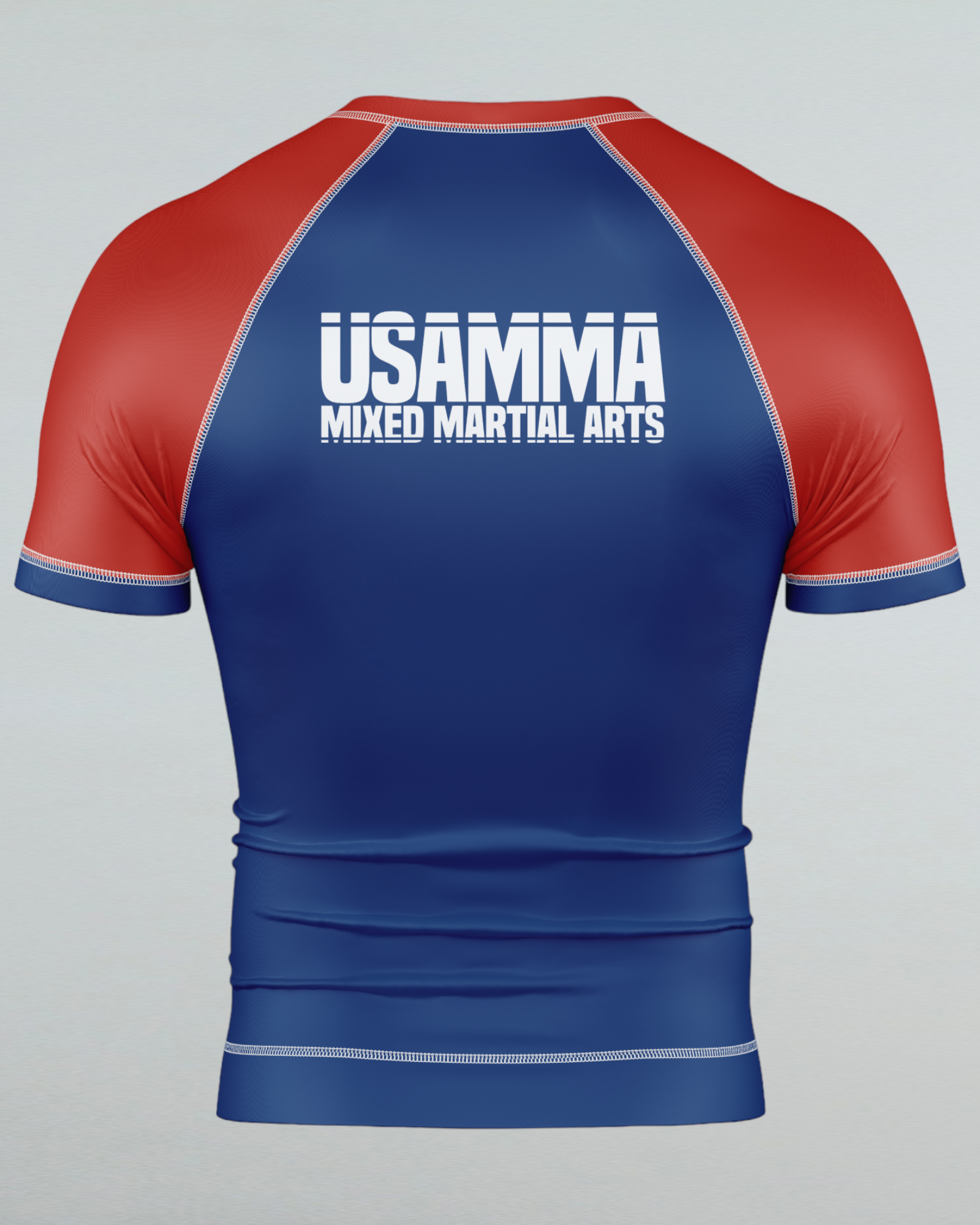 USAMMA YOUTH RASH GUARD BLUE, RED,WHITE