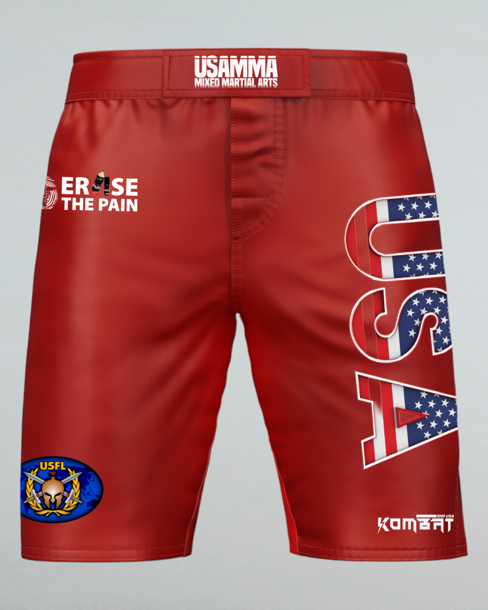 USAMMA YOUTH SHORT RED