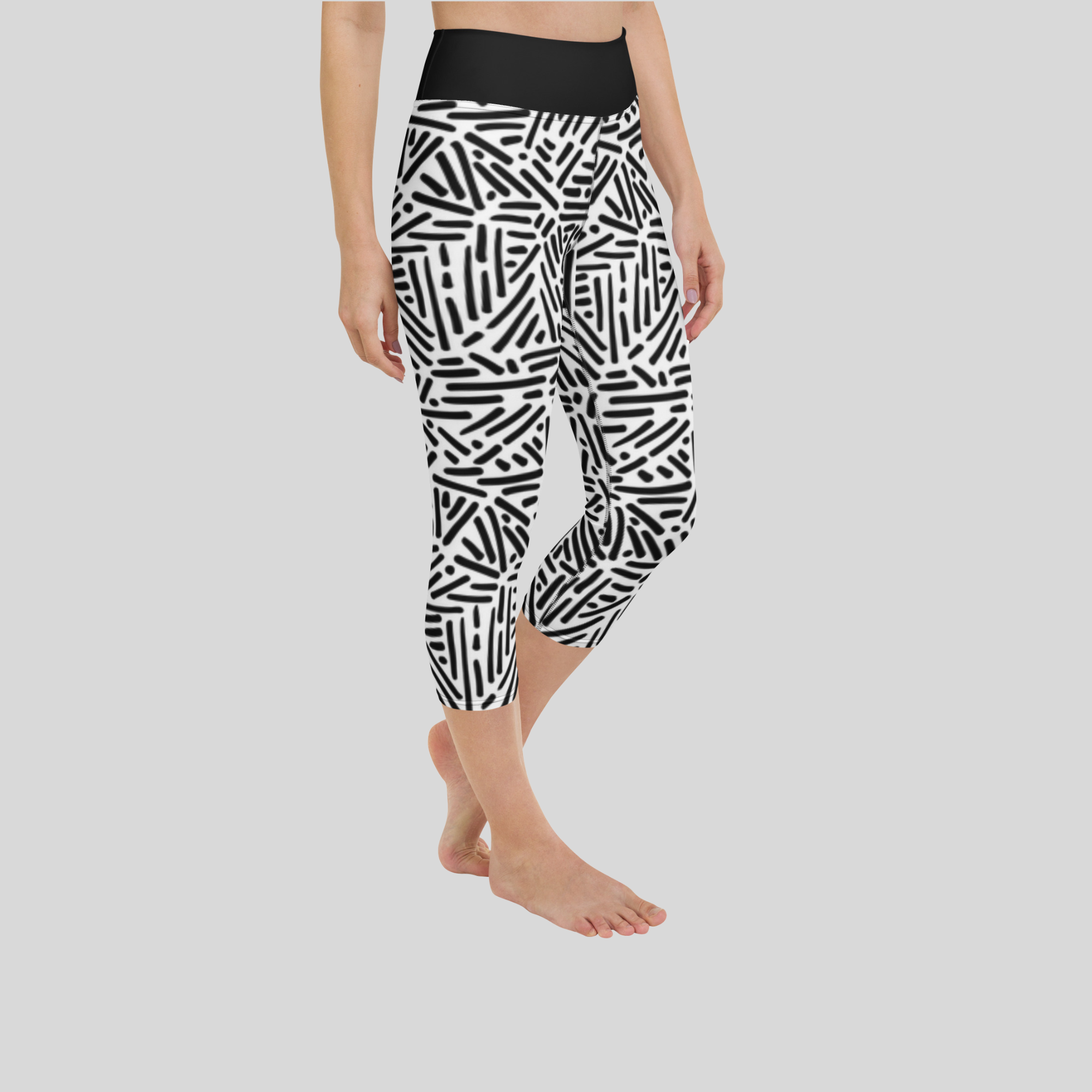 Unstoppable Yoga Capri Leggings by Kombat,high waisted capri yoga pants,capri yoga pants with pockets