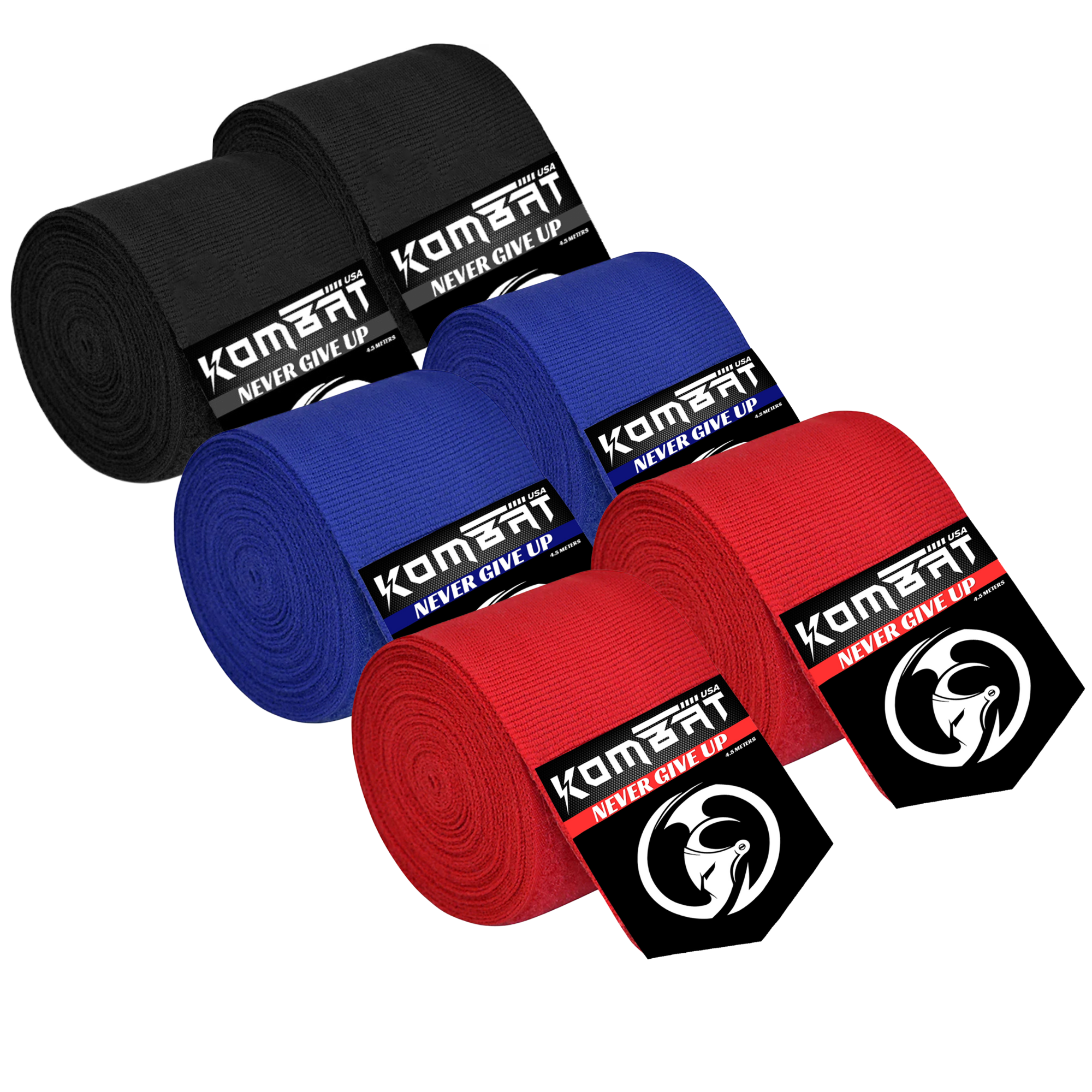 KOMBAT 3 PACKS MULTI COLORS BOXING WRAPS