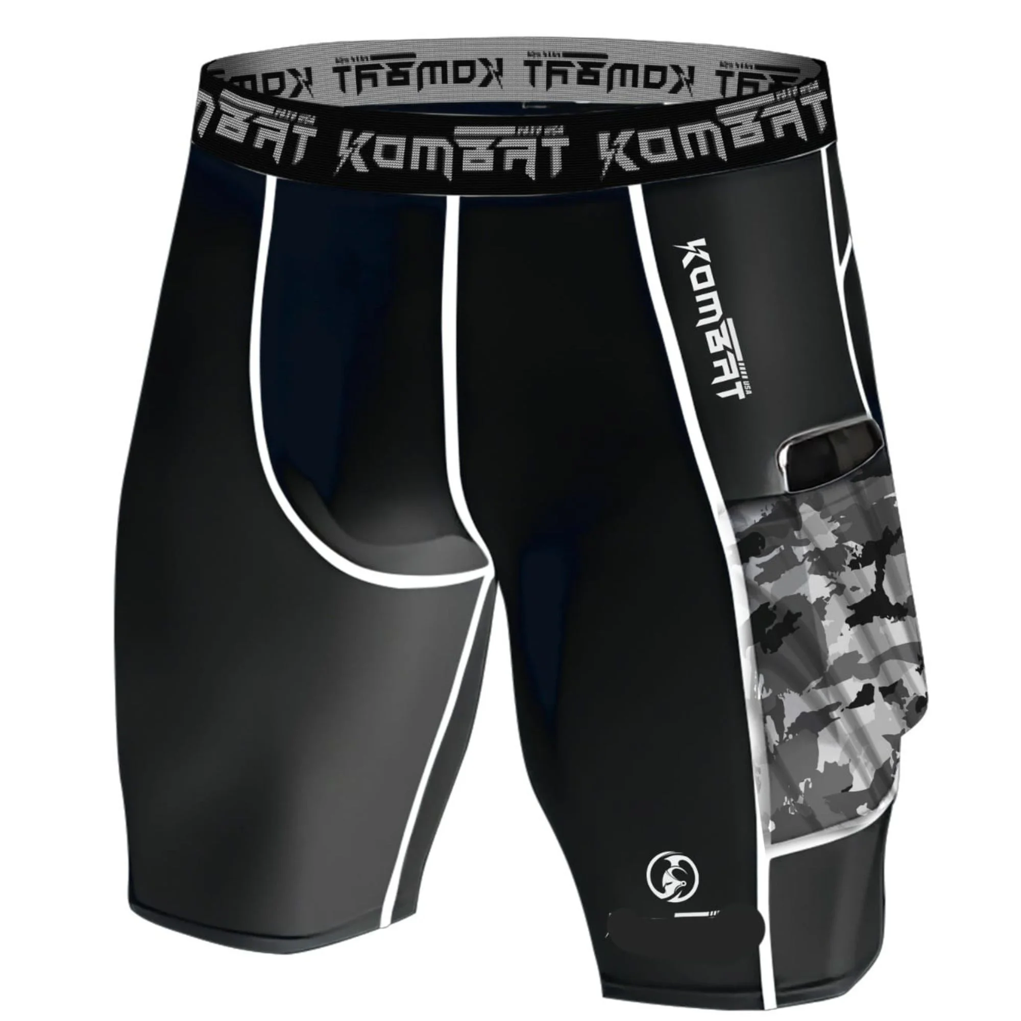 KOMBAT Compression Shorts Pro Black