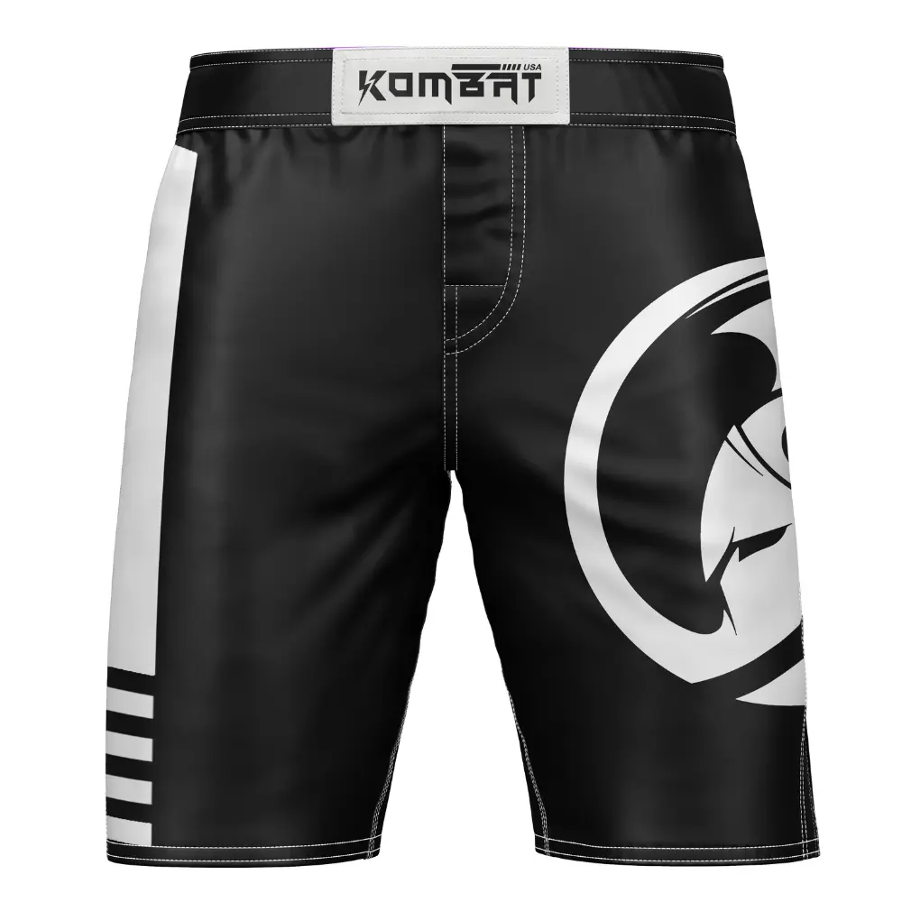 Kombat Kids MMA Pro Shorts Black/White